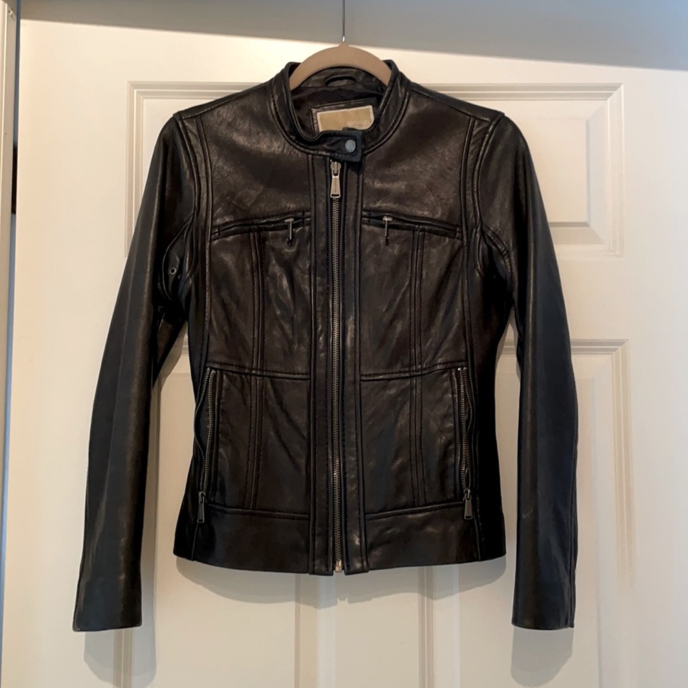 Michael Khors XS leather jacket